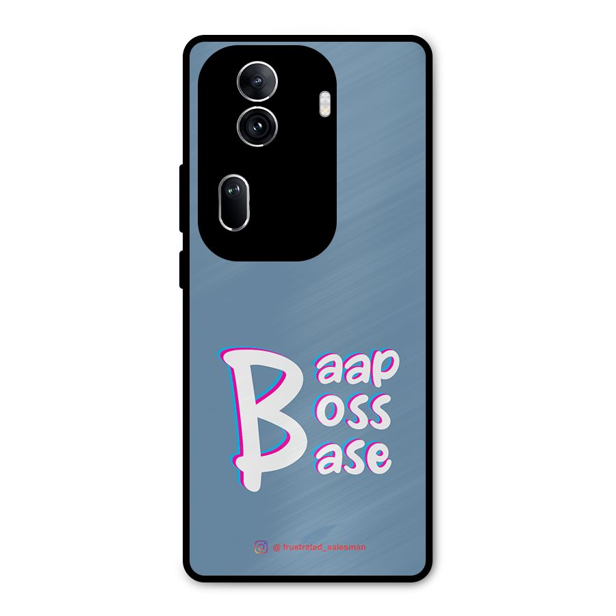 Baap Boss Base SteelBlue Metal Back Case for Oppo Reno11 Pro 5G