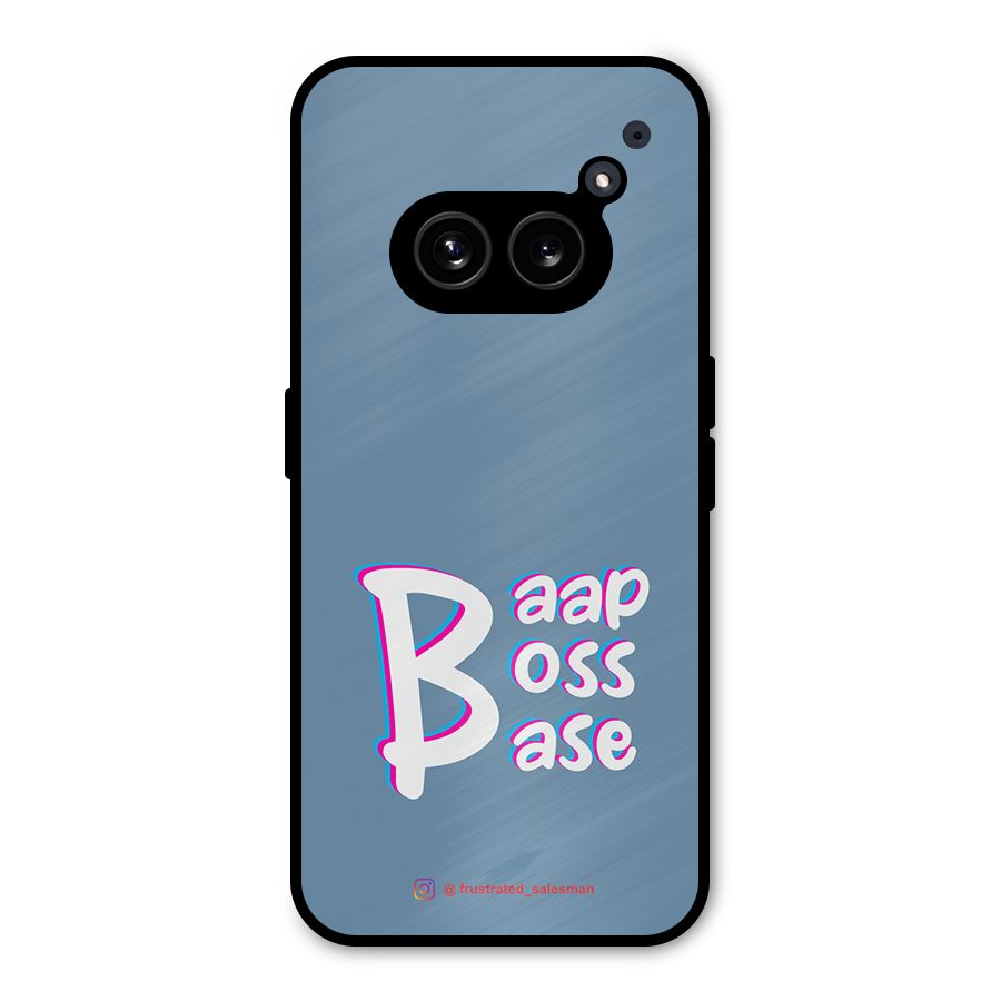 Baap Boss Base SteelBlue Metal Back Case for Nothing Phone 2a