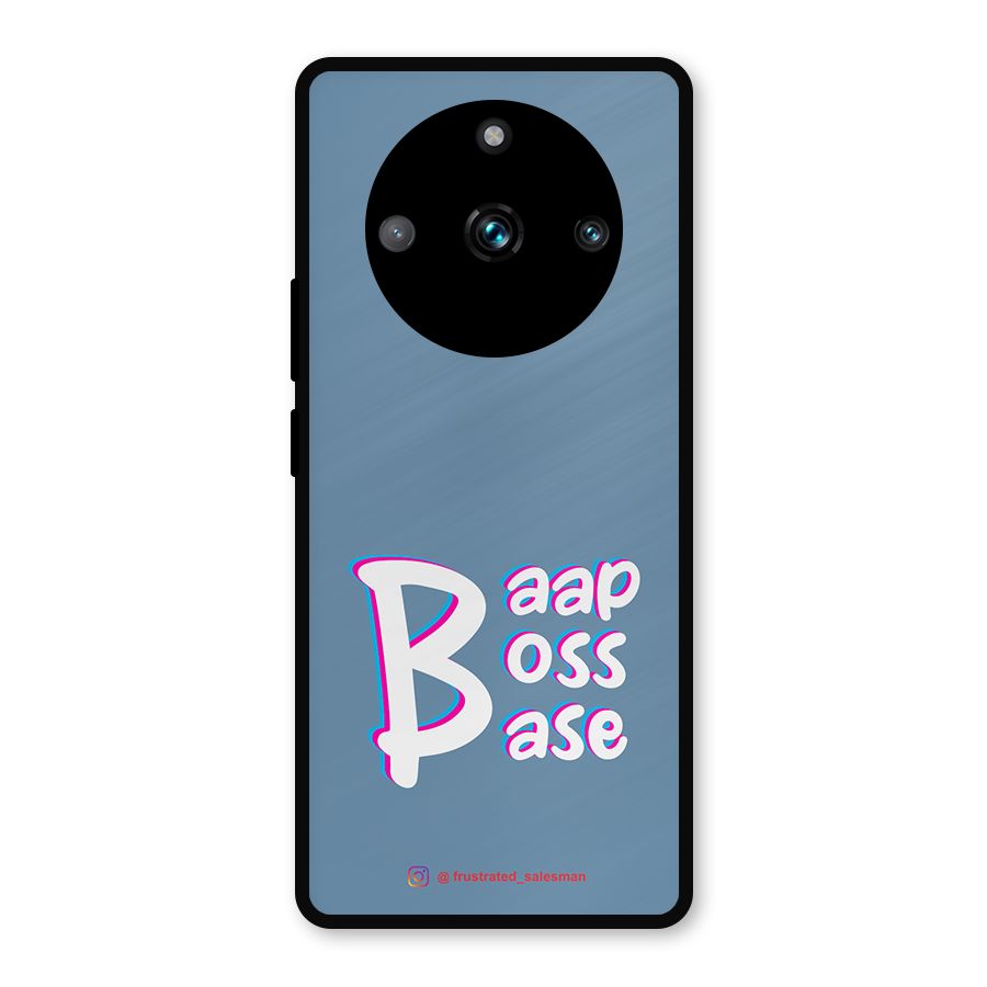 Baap Boss Base SteelBlue Metal Back Case for Realme 11 Pro