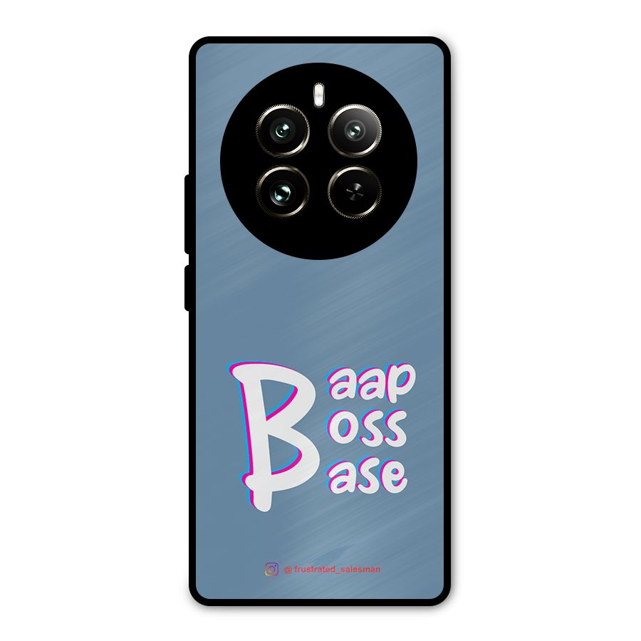 Baap Boss Base SteelBlue Metal Back Case for Realme 12 Pro