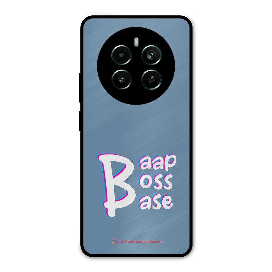 Baap Boss Base SteelBlue Metal Back Case for Realme 12 Pro Plus