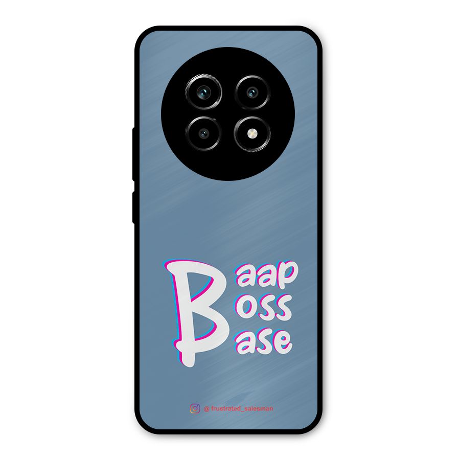 Baap Boss Base SteelBlue Metal Back Case for Realme 14 Pro Lite