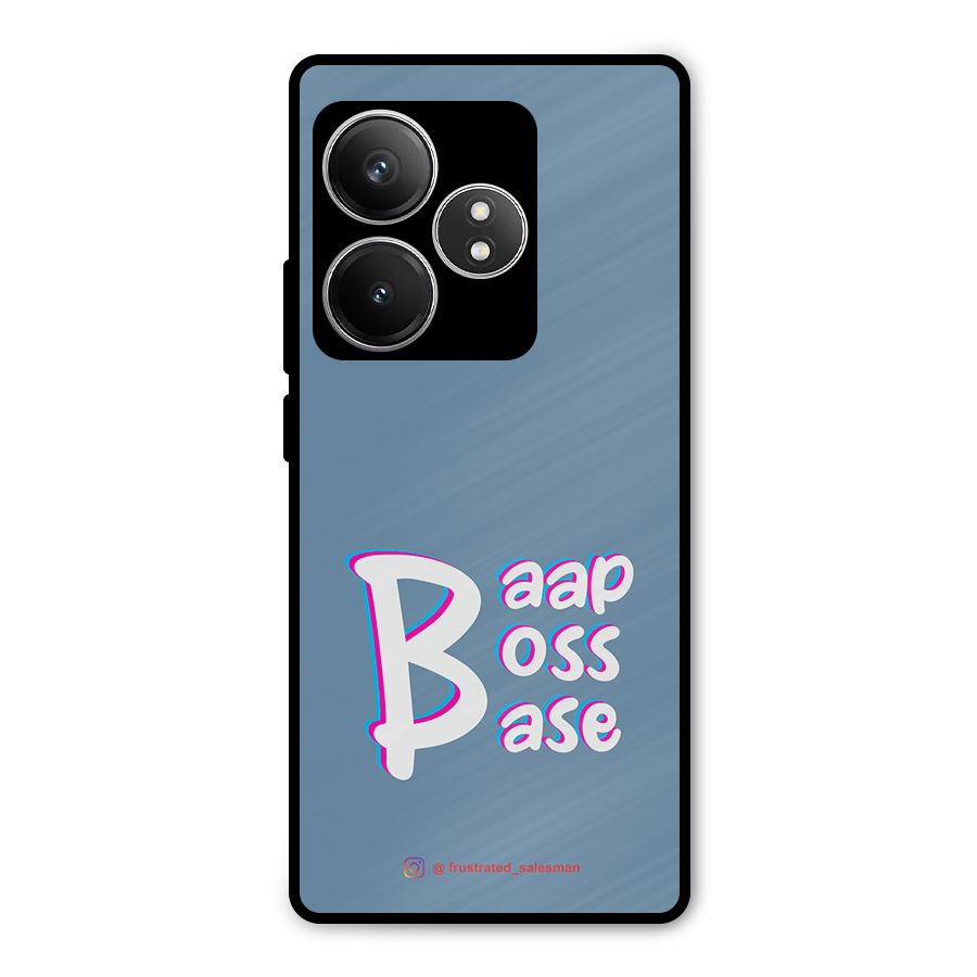 Baap Boss Base SteelBlue Metal Back Case for Realme GT 6T
