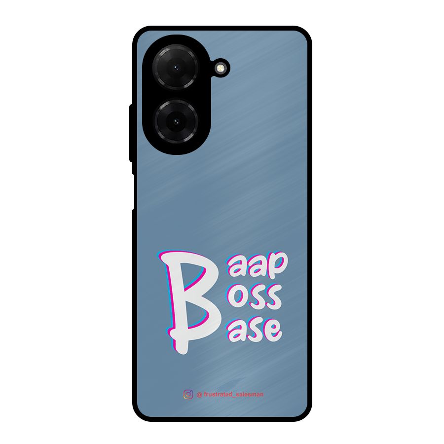 Baap Boss Base SteelBlue Metal Back Case for Redmi A5 4G