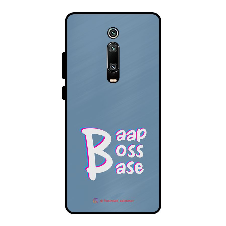 Baap Boss Base SteelBlue Metal Back Case for Redmi K20 Pro