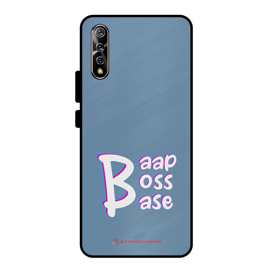Baap Boss Base SteelBlue Metal Back Case for Vivo S1