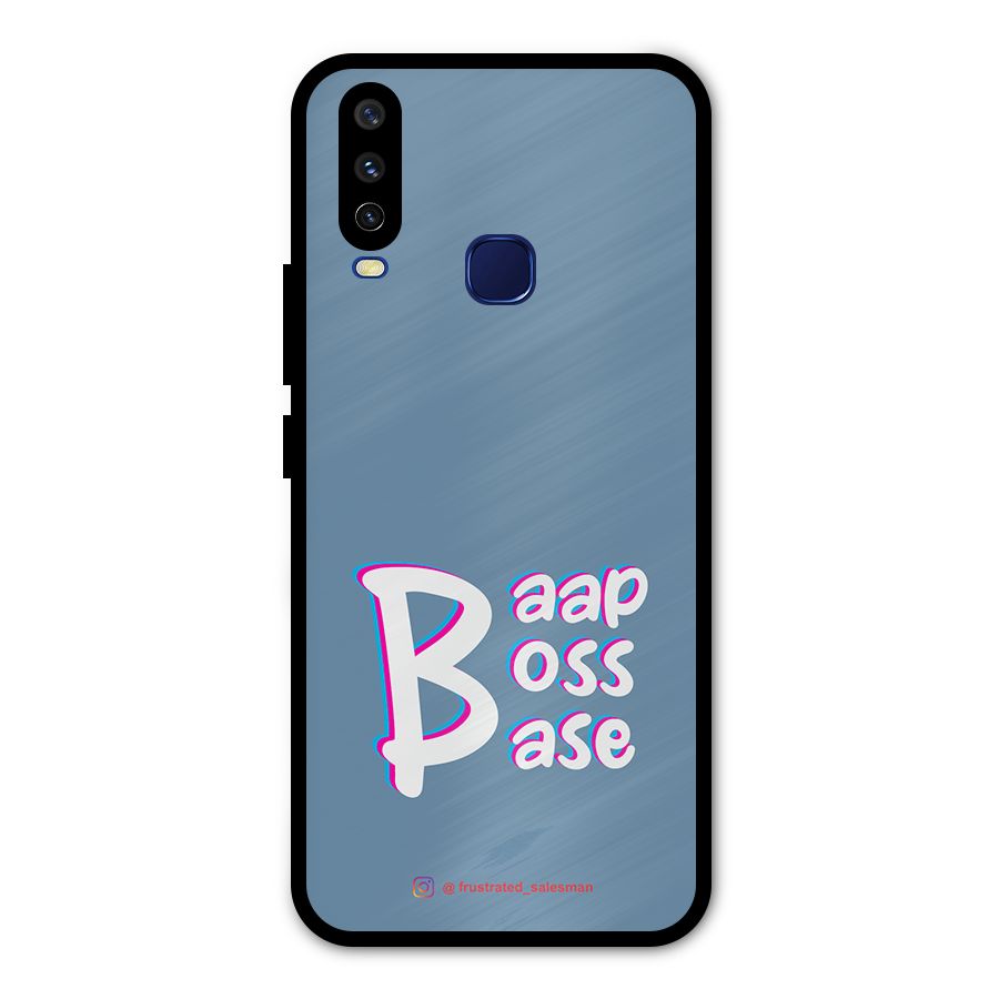 Baap Boss Base SteelBlue Metal Back Case for Vivo V17