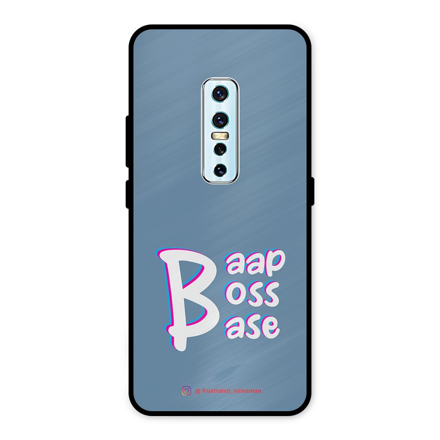 Baap Boss Base SteelBlue Metal Back Case for Vivo V17 Pro