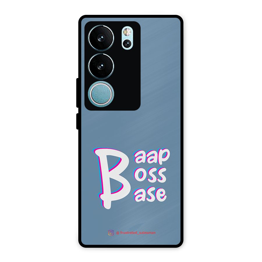 Baap Boss Base SteelBlue Metal Back Case for Vivo V29