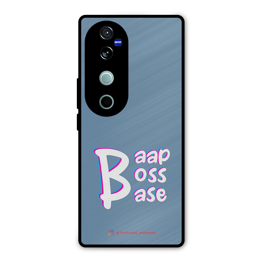 Baap Boss Base SteelBlue Metal Back Case for Vivo V40