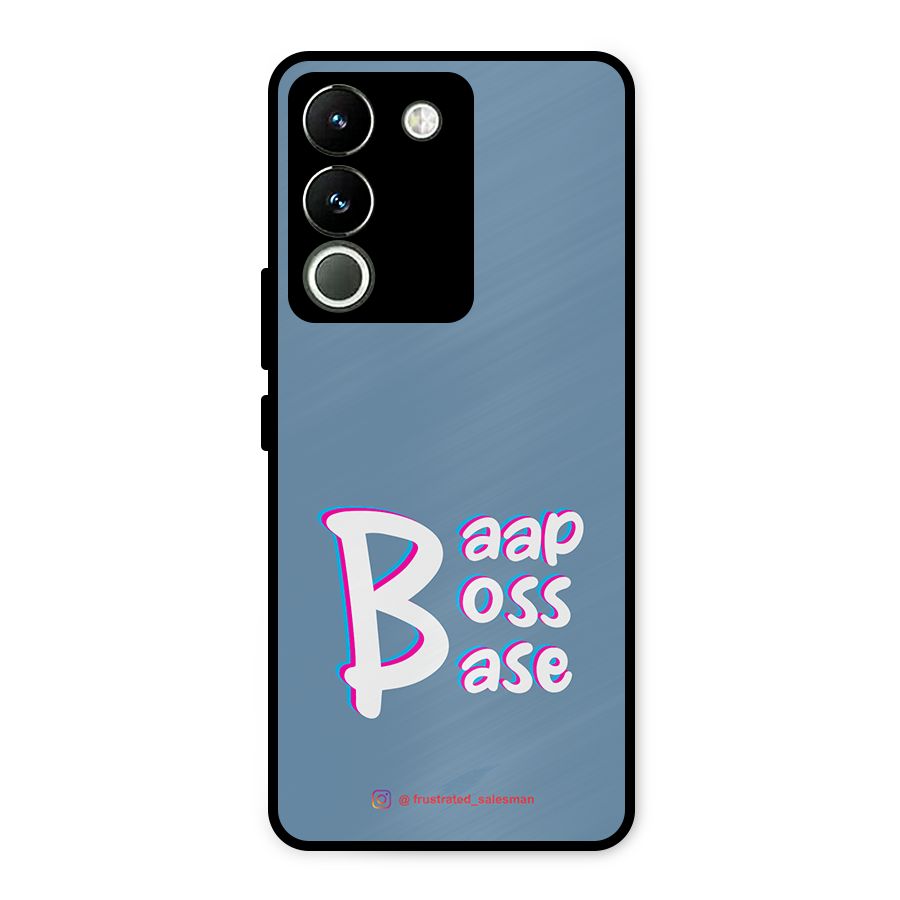 Baap Boss Base SteelBlue Metal Back Case for Vivo Y200