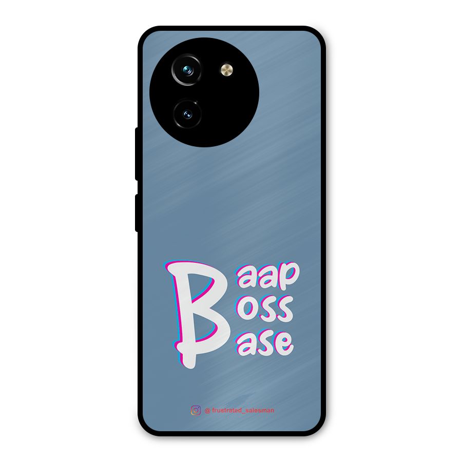 Baap Boss Base SteelBlue Metal Back Case for Vivo Y200i
