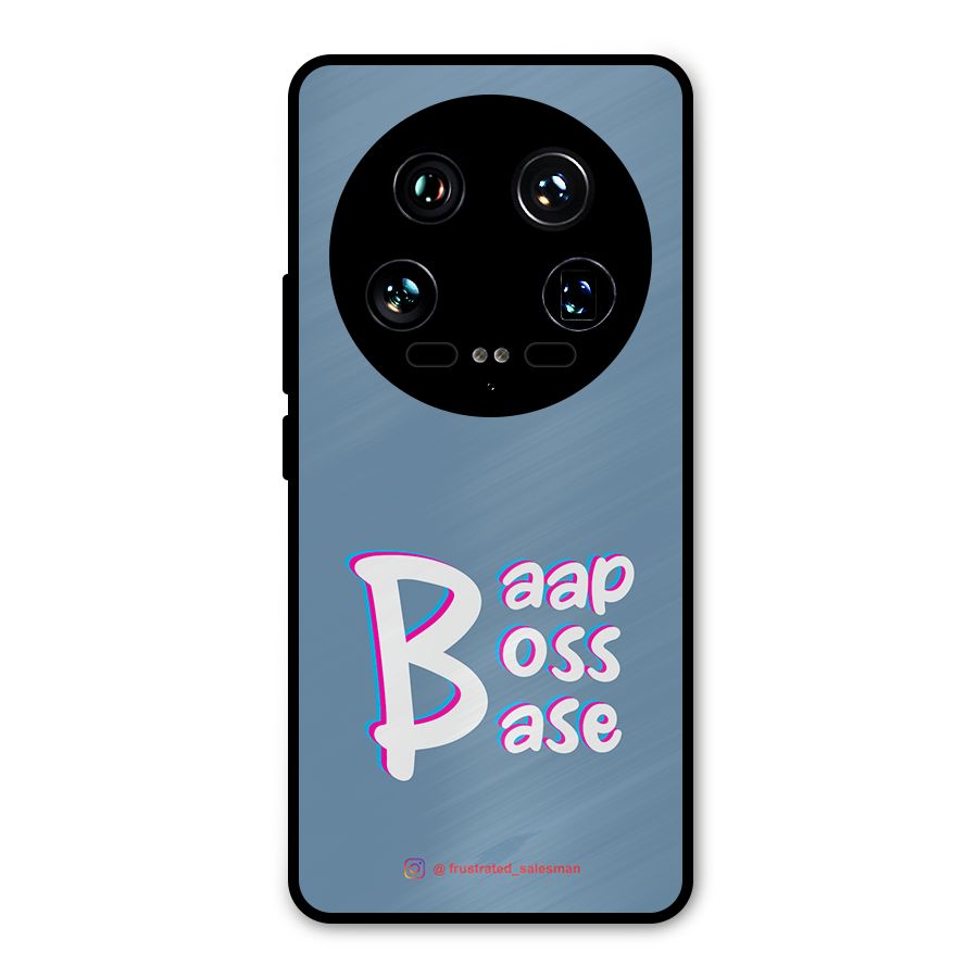 Baap Boss Base SteelBlue Metal Back Case for Xiaomi 14 Ultra