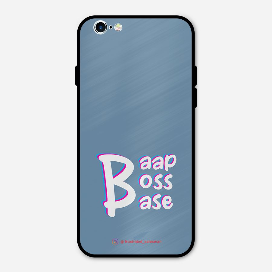 Baap Boss Base SteelBlue Metal Back Case for iPhone 6 6s