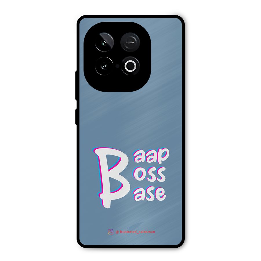 Baap Boss Base SteelBlue Metal Back Case for iQOO Neo 10