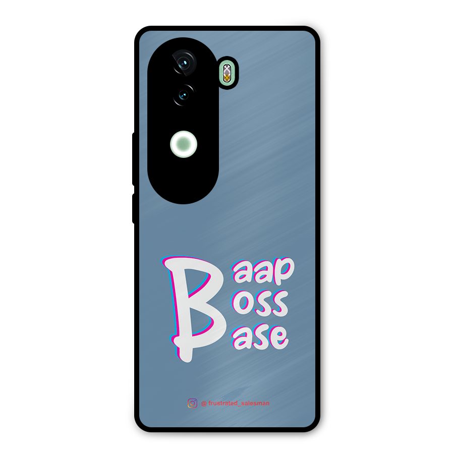 Baap Boss Base SteelBlue Metal Back Case for iQOO Z9s