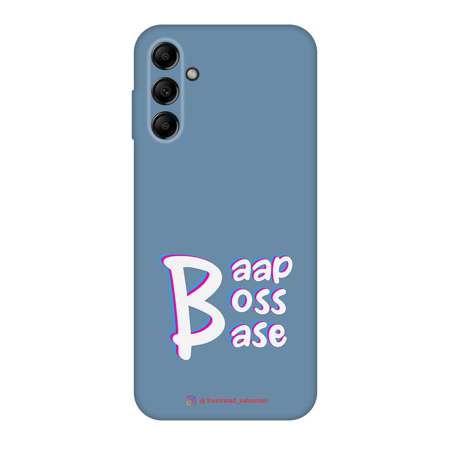Baap Boss Base SteelBlue Original Polycarbonate Back Case for Galaxy A14 5G