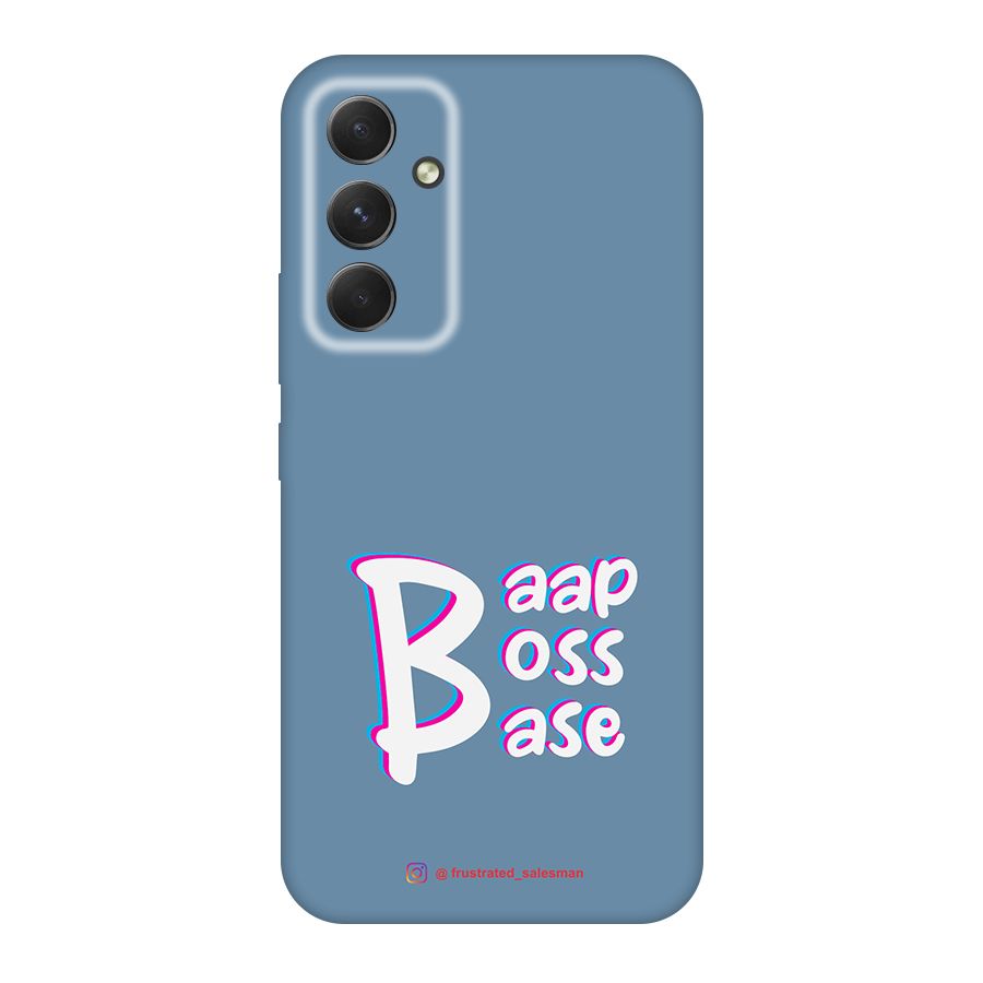 Baap Boss Base SteelBlue Original Polycarbonate Back Case for Galaxy A54