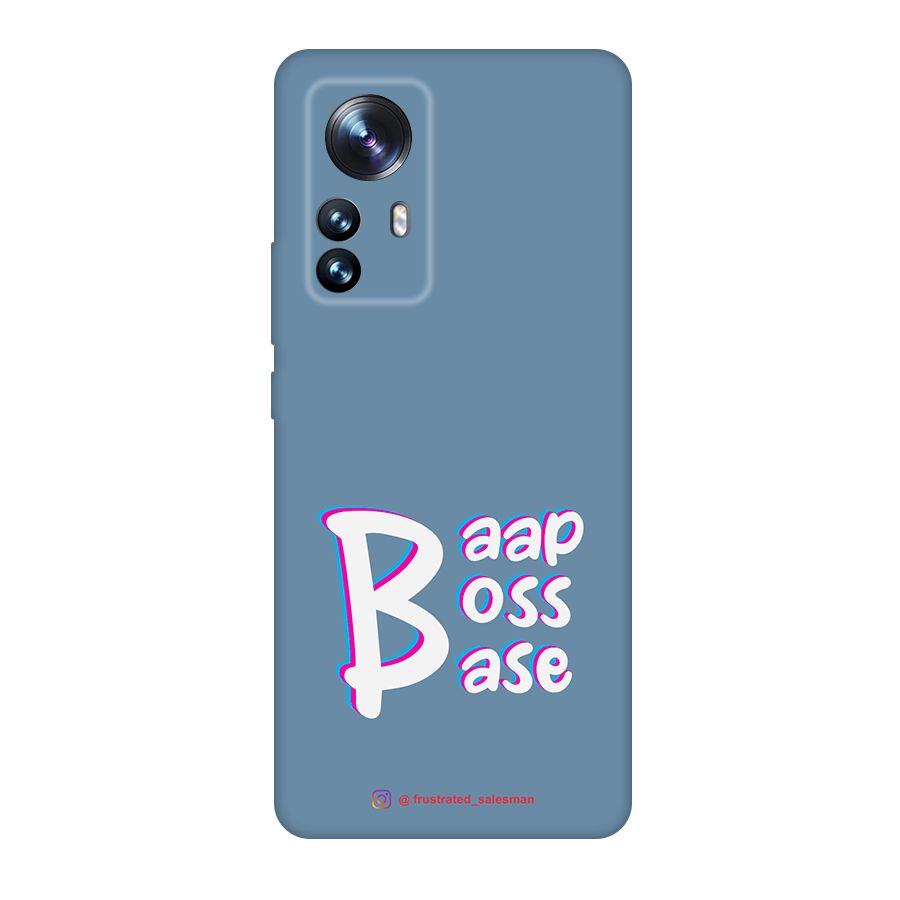 Baap Boss Base SteelBlue Original Polycarbonate Back Case for Xiaomi 12 Pro