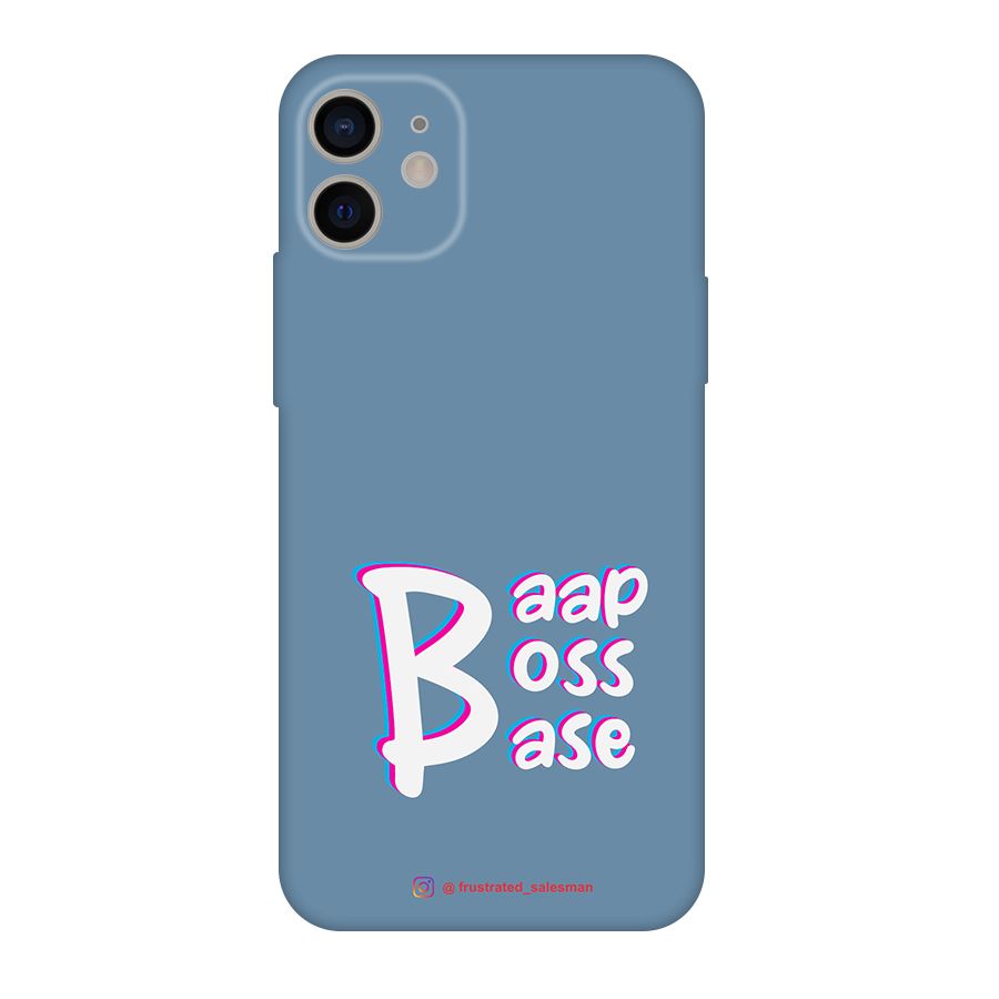 Baap Boss Base SteelBlue Original Polycarbonate Back Case for iPhone 11