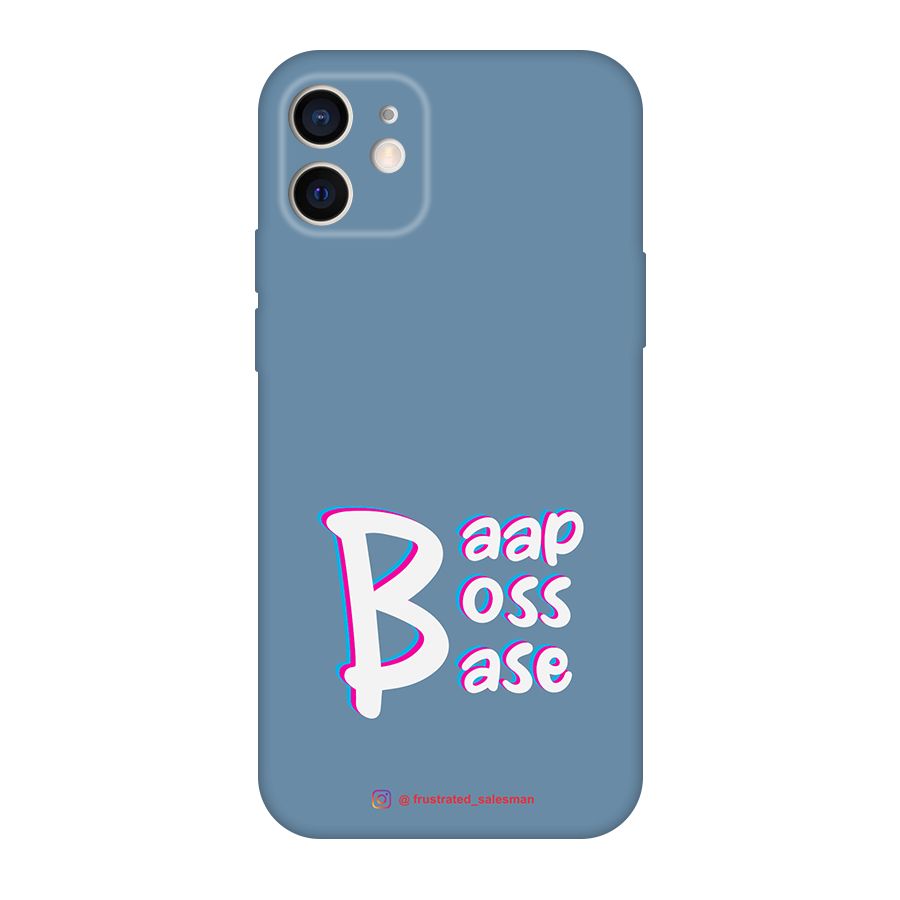 Baap Boss Base SteelBlue Original Polycarbonate Back Case for iPhone 12