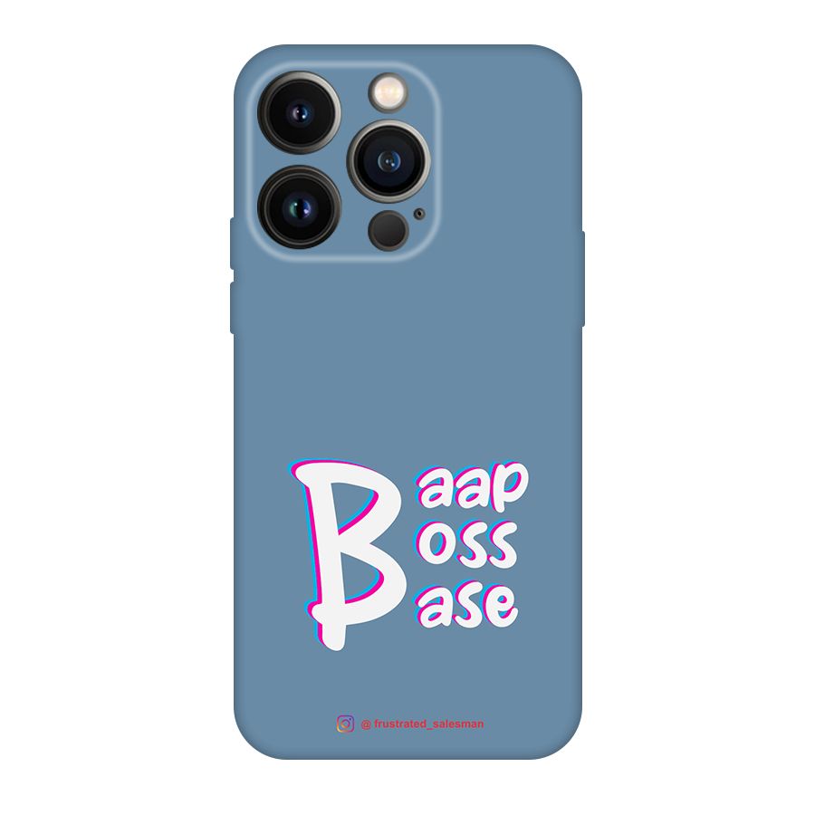 Baap Boss Base SteelBlue Original Polycarbonate Back Case for iPhone 14 Pro