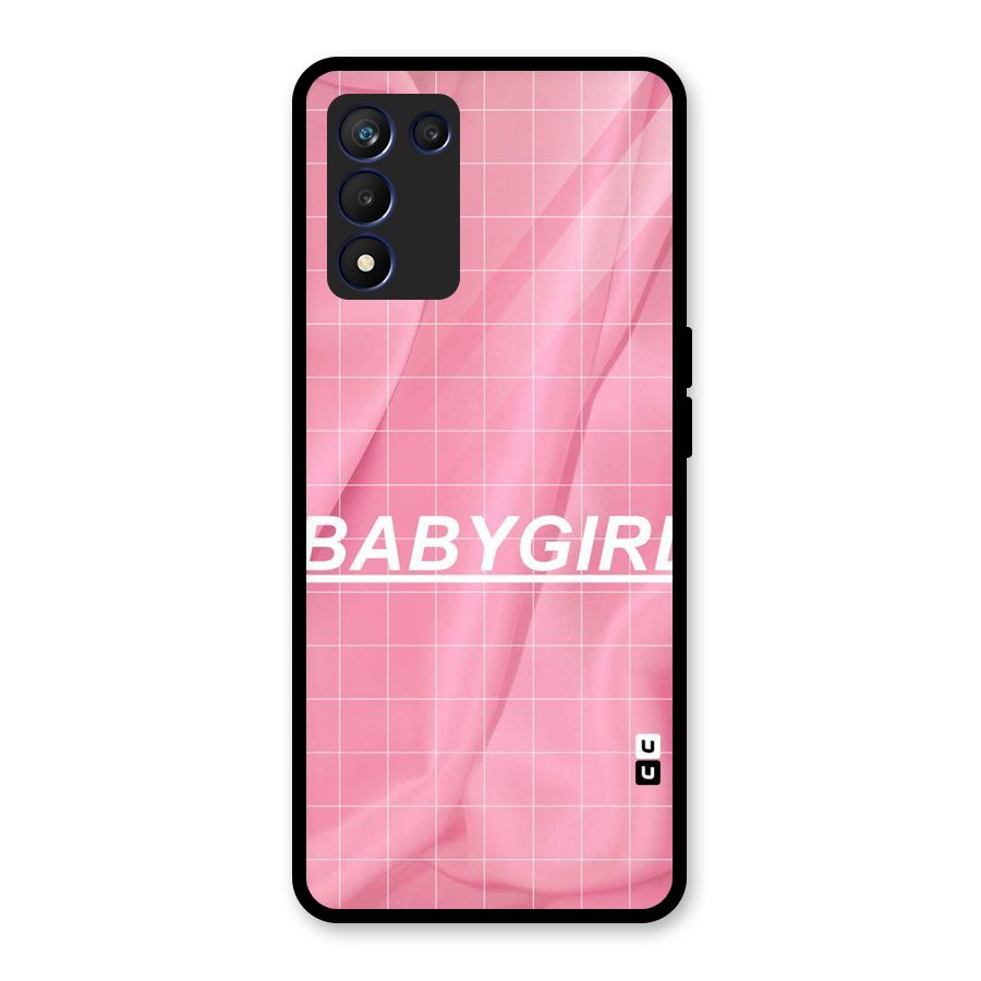Baby Girl Check Glass Back Case for Realme 9 5G Speed