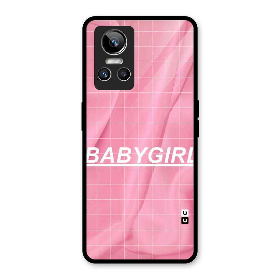 Baby Girl Check Glass Back Case for Realme GT Neo 3