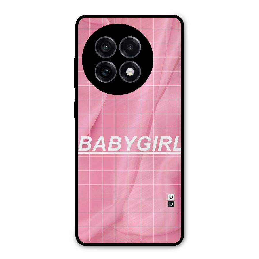 Baby Girl Check Metal Back Case for OnePlus 13R