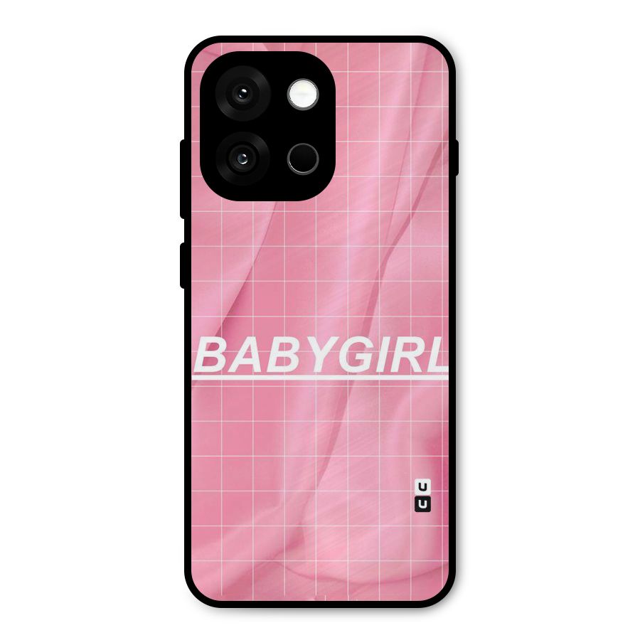 Baby Girl Check Metal Back Case for OnePlus 13s