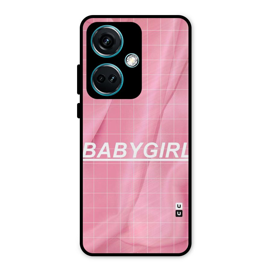 Baby Girl Check Metal Back Case for OnePlus Nord CE 3 5G