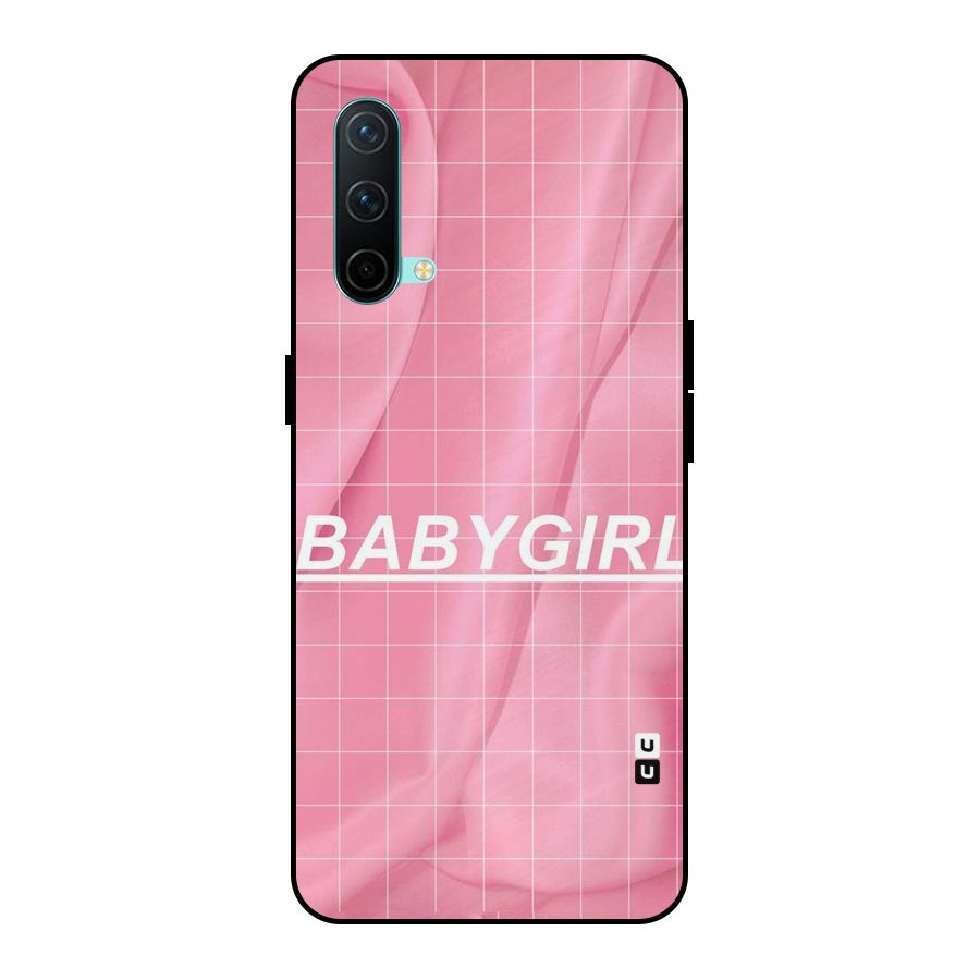 Baby Girl Check Metal Back Case for OnePlus Nord CE 5G