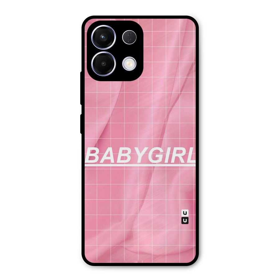 Baby Girl Check Metal Back Case for Oppo K13