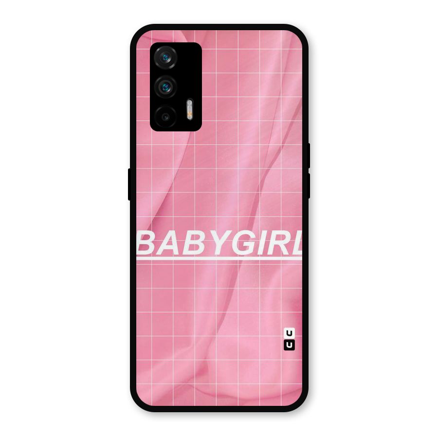 Baby Girl Check Metal Back Case for Realme GT 5G