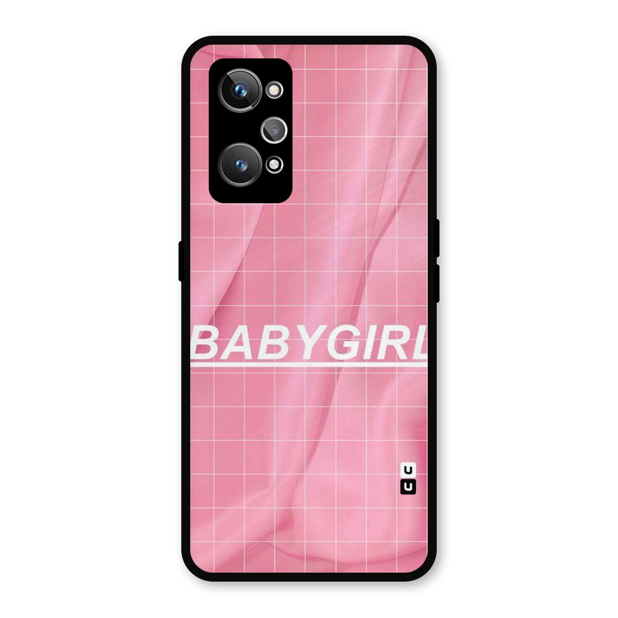 Baby Girl Check Metal Back Case for Realme GT Neo 3T