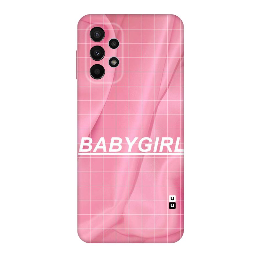 Baby Girl Check Original Polycarbonate Back Case for Galaxy A23