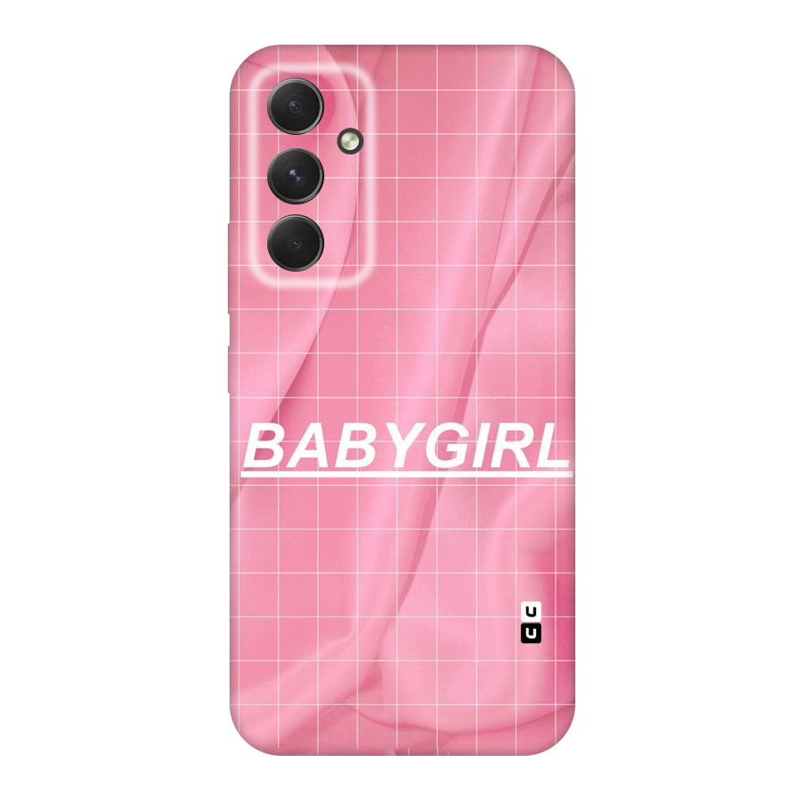Baby Girl Check Original Polycarbonate Back Case for Galaxy A54