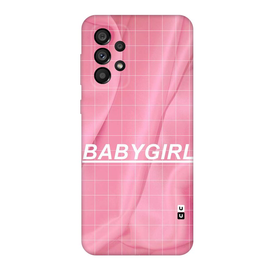 Baby Girl Check Original Polycarbonate Back Case for Galaxy A73 5G