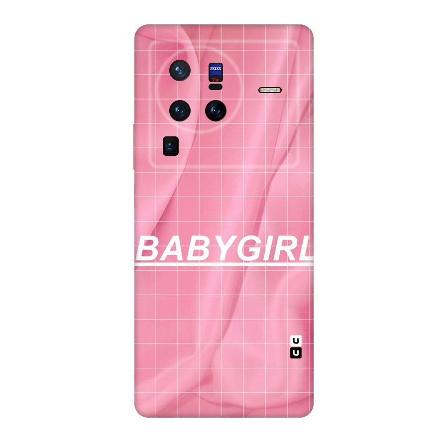 Baby Girl Check Original Polycarbonate Back Case for Vivo X80