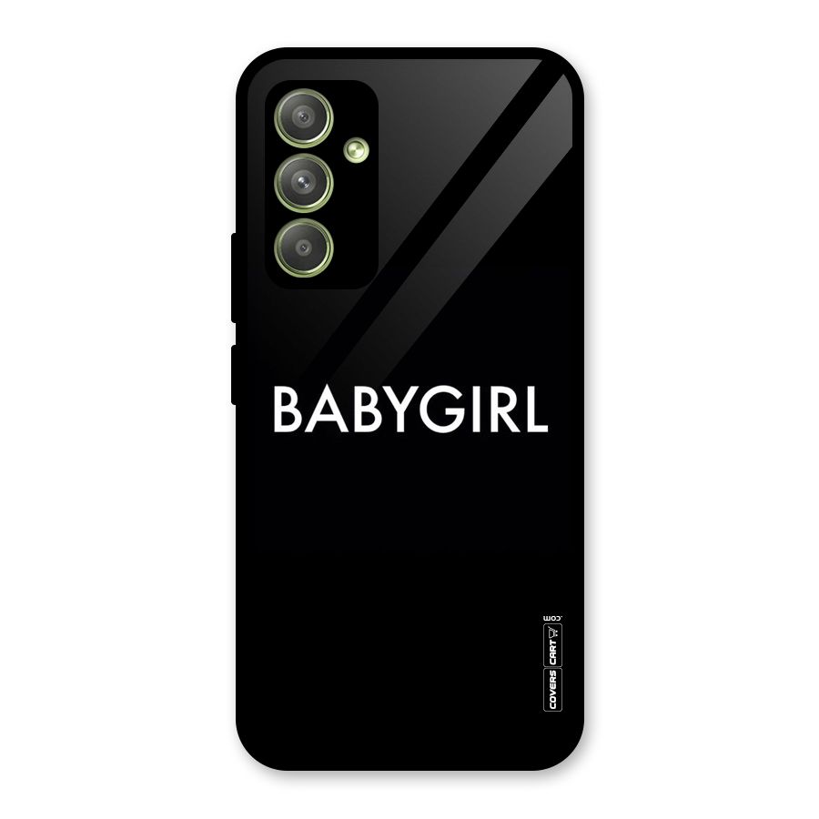 Baby Girl Glass Back Case for Galaxy A54