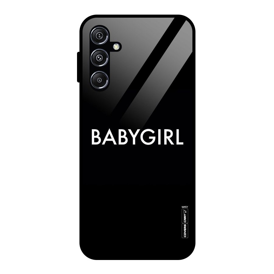 Baby Girl Glass Back Case for Galaxy M34 5G