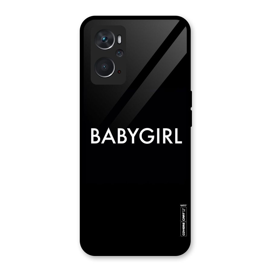 Baby Girl Glass Back Case for Oppo K10 4G