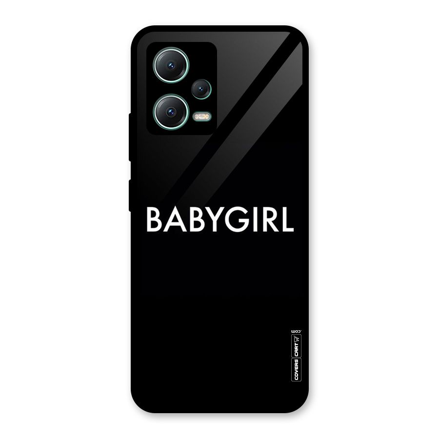 Baby Girl Glass Back Case for Poco X5