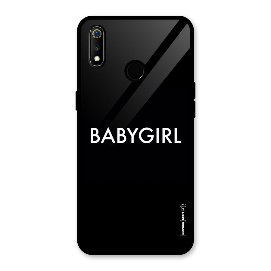 Baby Girl Glass Back Case for Realme 3