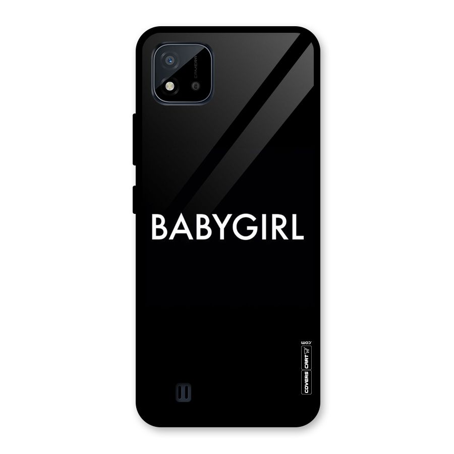 Baby Girl Glass Back Case for Realme C11 2021