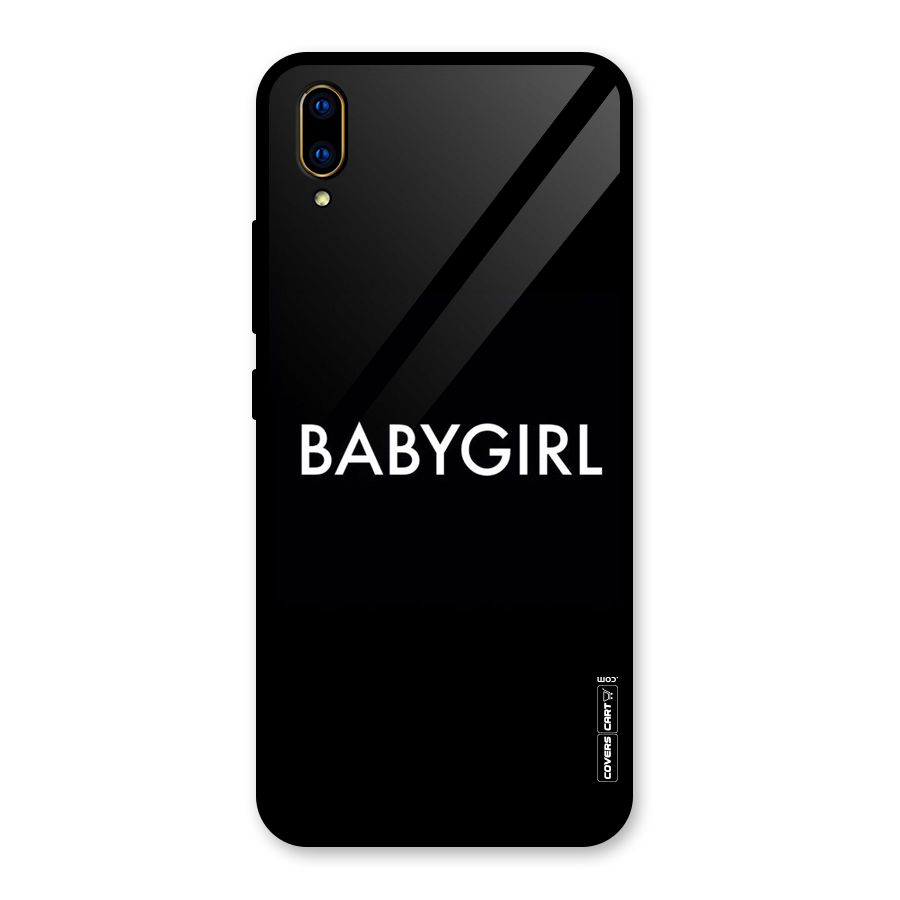 Baby Girl Glass Back Case for Vivo V11 Pro