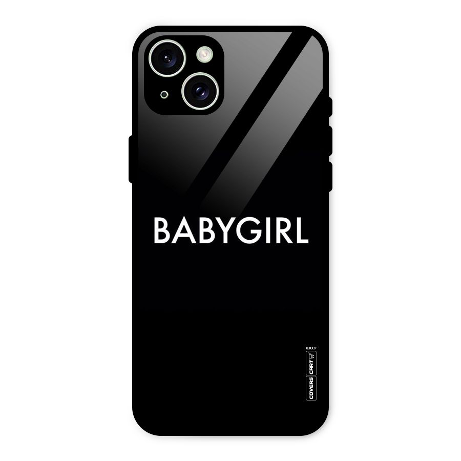Baby Girl Glass Back Case for iPhone 15 Plus
