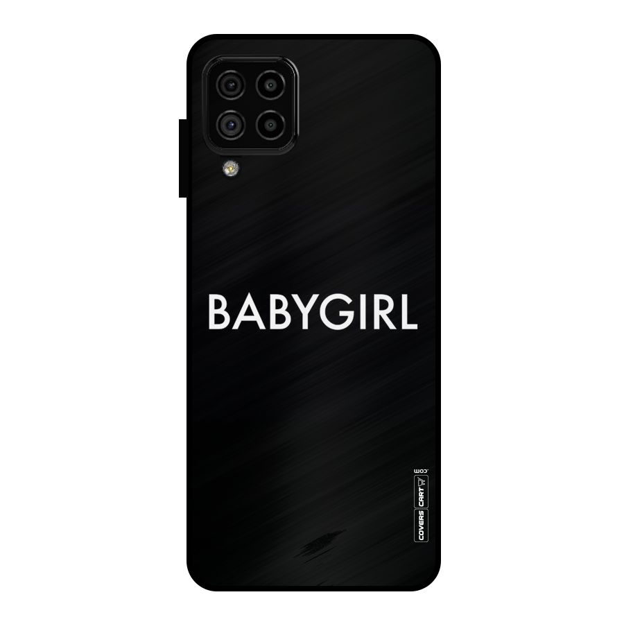 Baby Girl Metal Back Case for Galaxy A22 4G