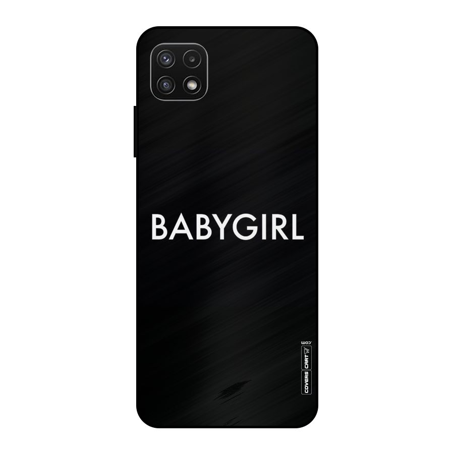 Baby Girl Metal Back Case for Galaxy A22 5G