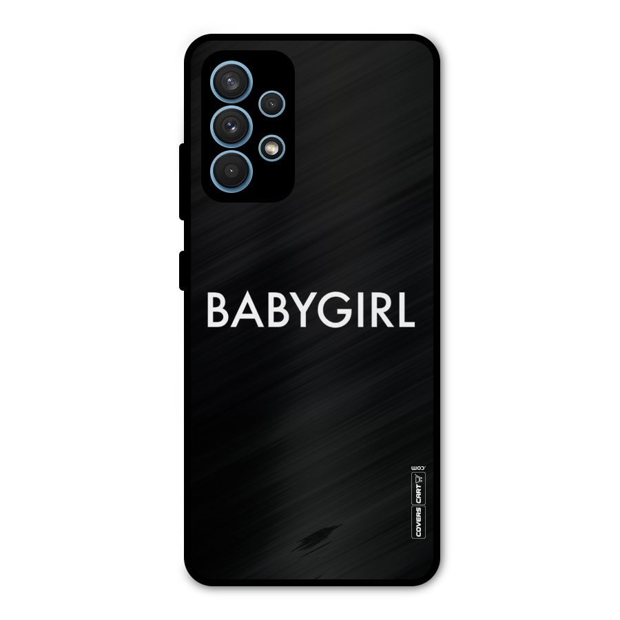 Baby Girl Metal Back Case for Galaxy A32